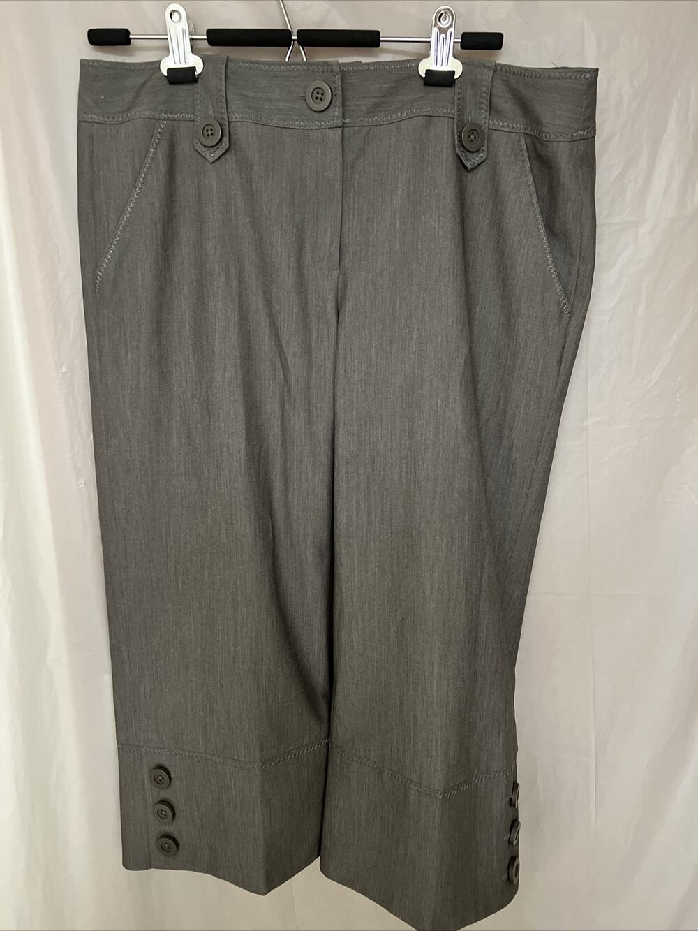 Sharagano Studio Pants Stretch Crop Flat Front Dress Slacks Womens Sz 12